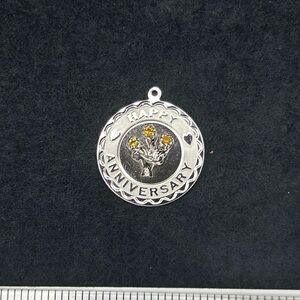 Vintage Sterling Happy Anniversary Charm